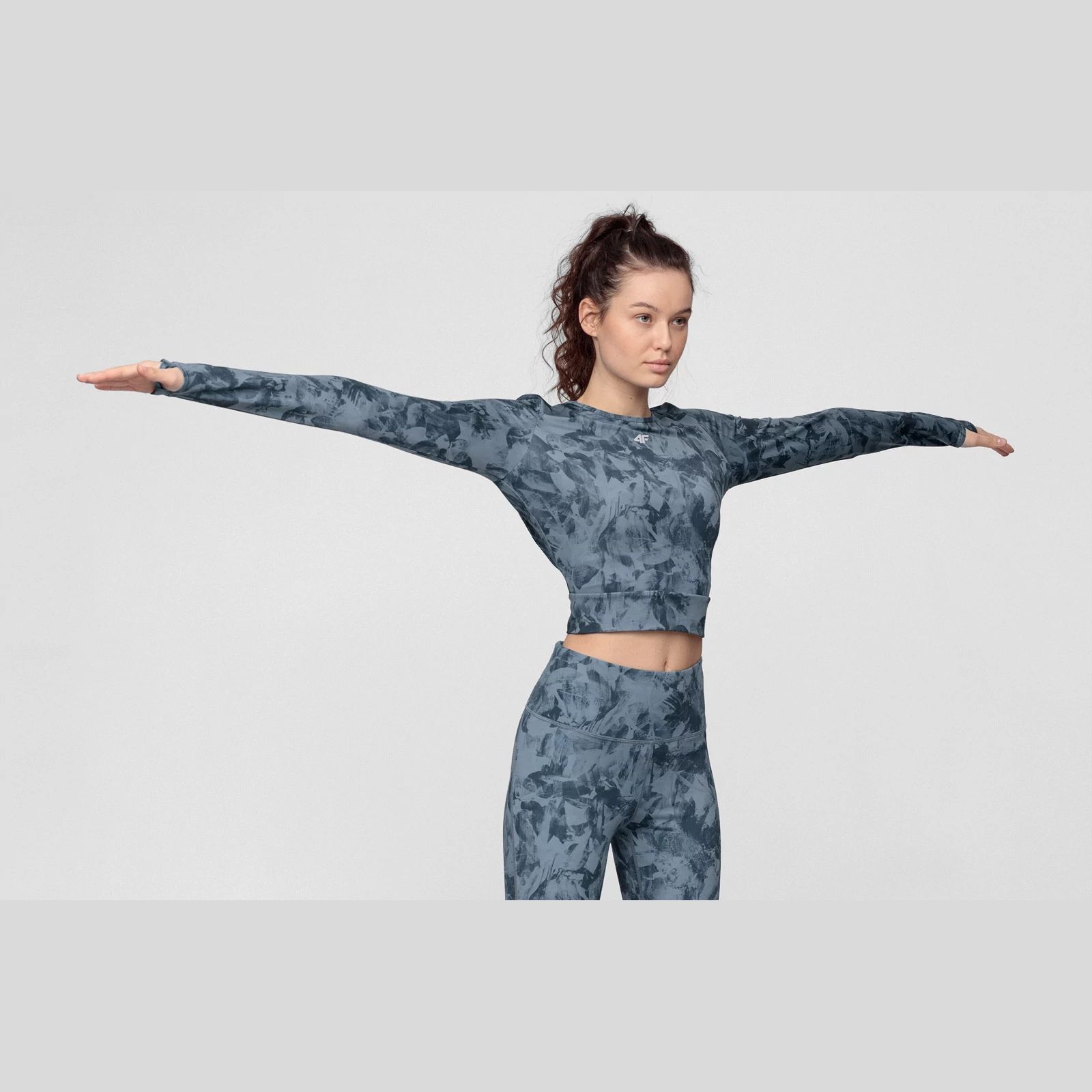 Sweatshirts -  4f Tricou cu mânecă lungă de yoga pentru femei TSDLF010