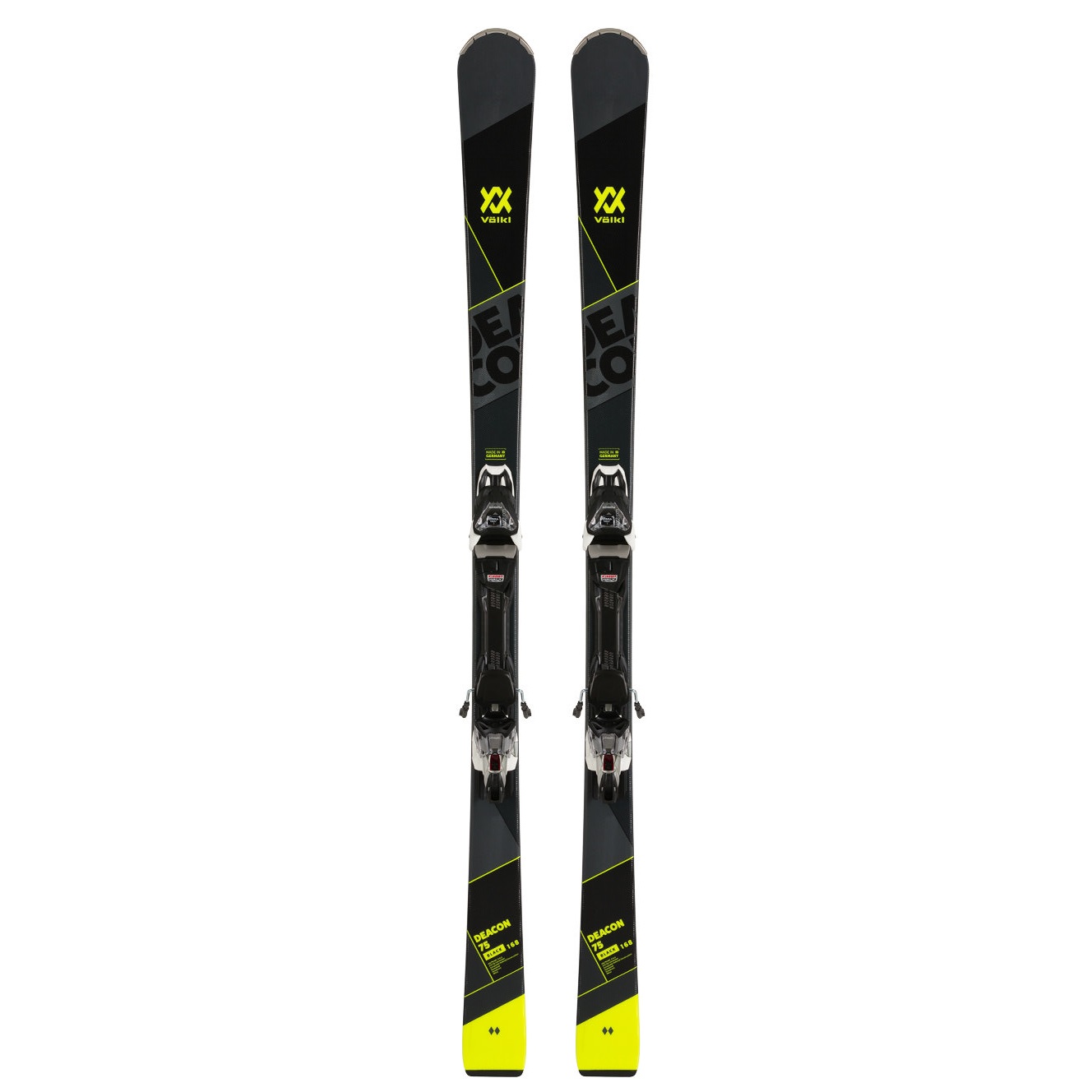 Volkl Deacon 75 Skis w/VMotion 12 GW Blk/Wht Bindings 2020 161 