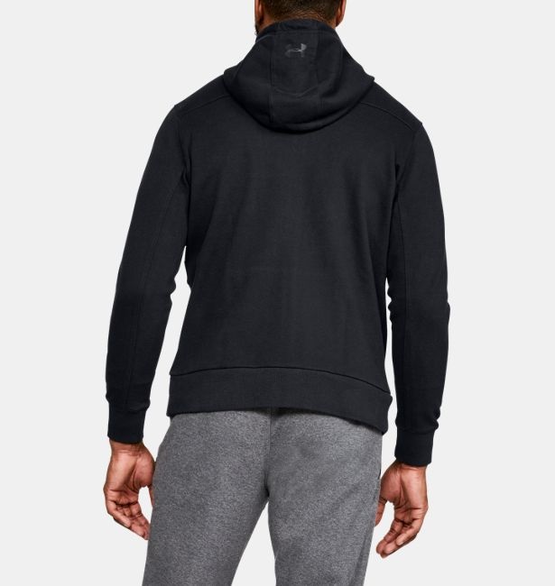Under Armour Menss Microthread Terry Po Hoodie Warm-up Top