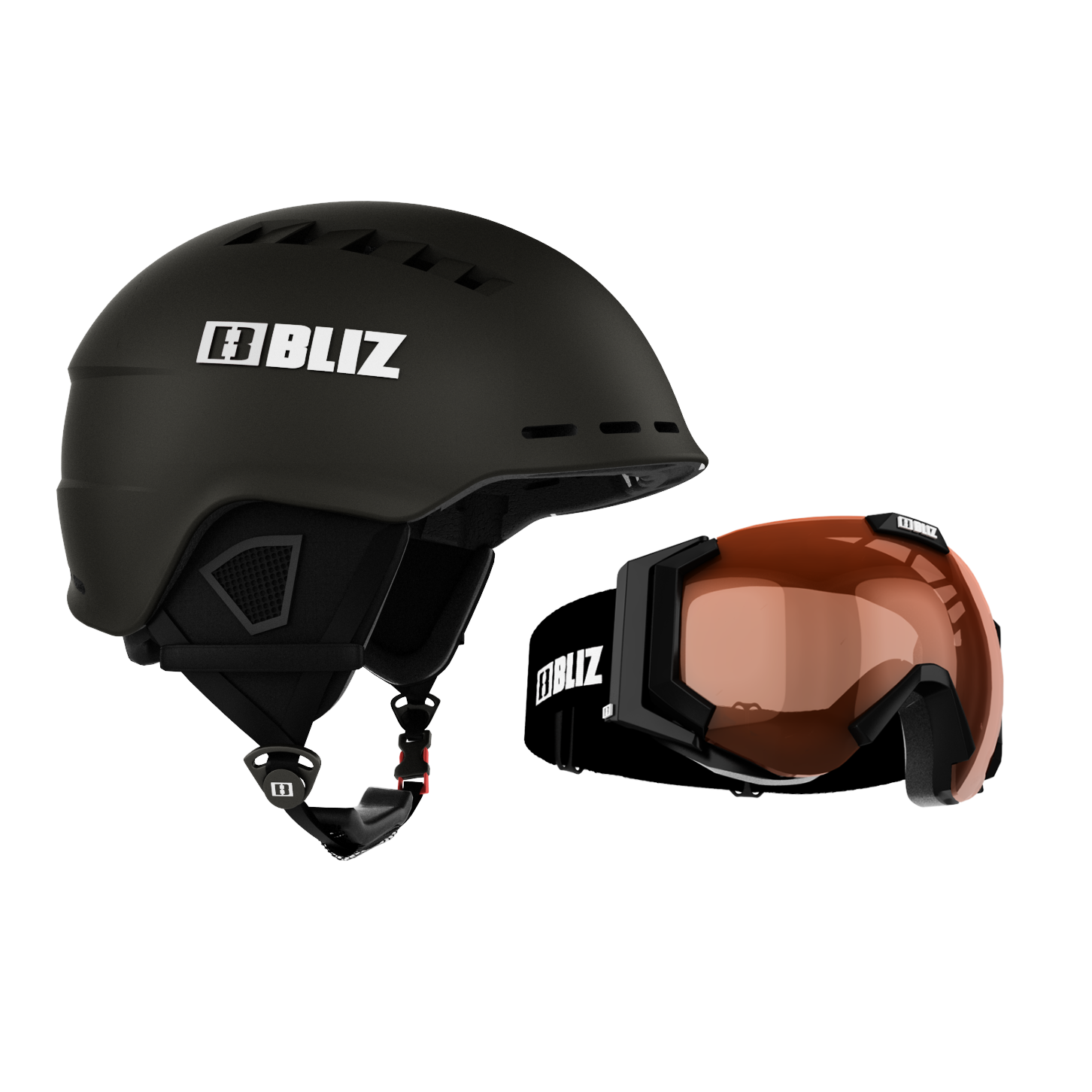 Snowboard Helmet	 -  bliz HEAD COVER + CARVER CONTRAST