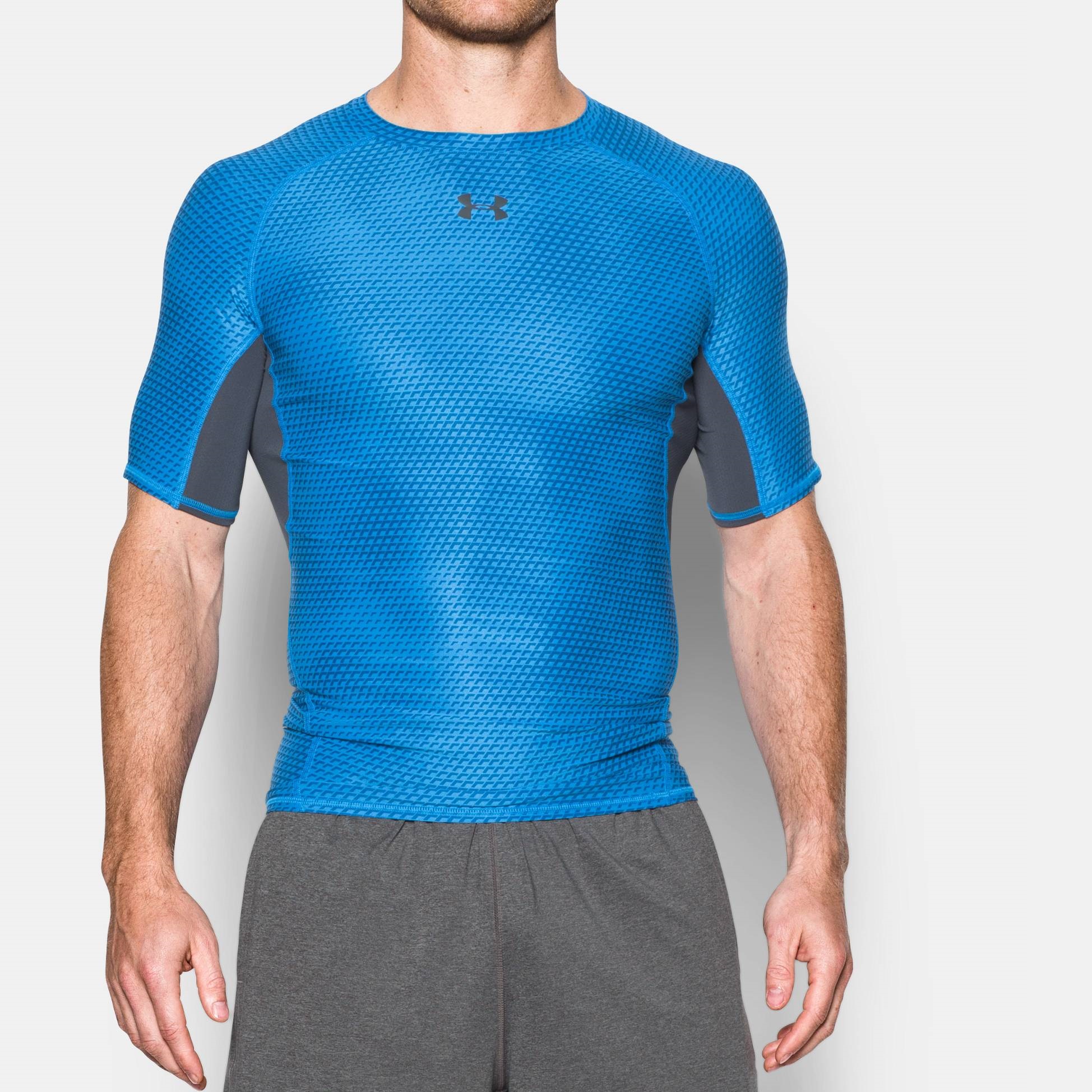 Clothing | Under armour Armour Printed Comp. Shirt | Fitness