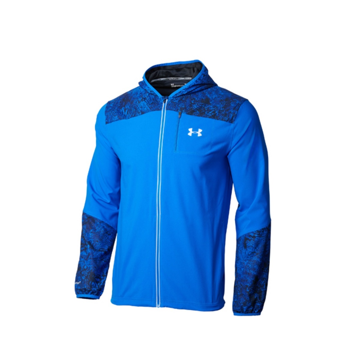 Persoon belast met sportgame Vegen informeel Clothing | Under armour Storm Run Printed Jacket | Fitness