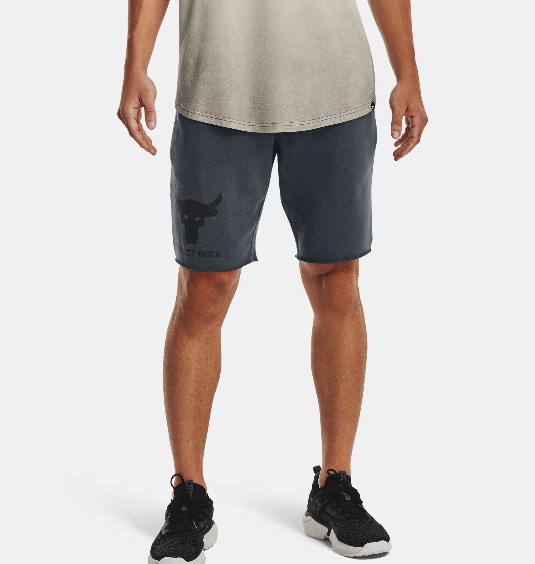 Shorts | Clothing | Under armour Project Rock Terry Bull Shorts | Fitness