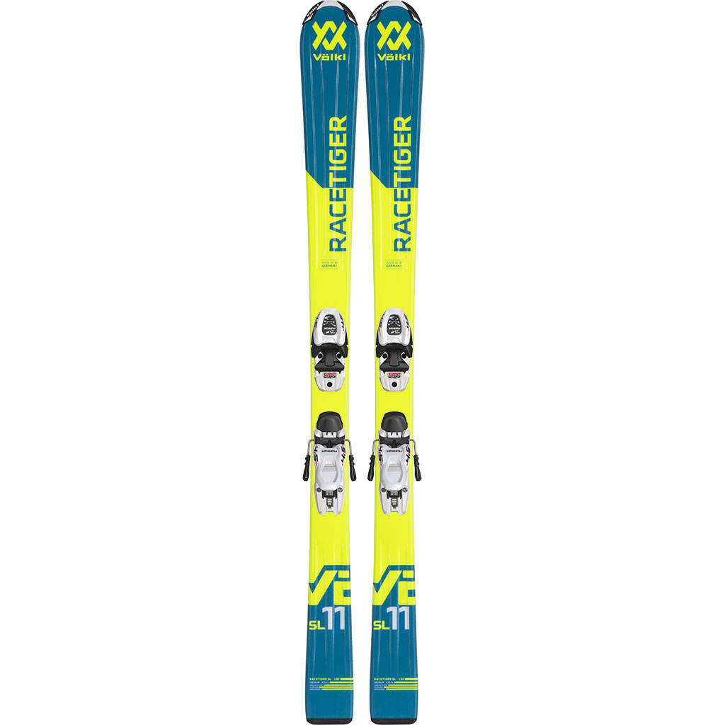 Skiing Junior Ski Race Carve Volkl Racetiger Sl Bindings Vmotion Season 