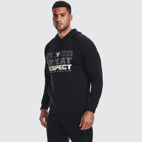 Clothing - Under Armour Project Rock Rival Fleece Hoodie | Fitness 