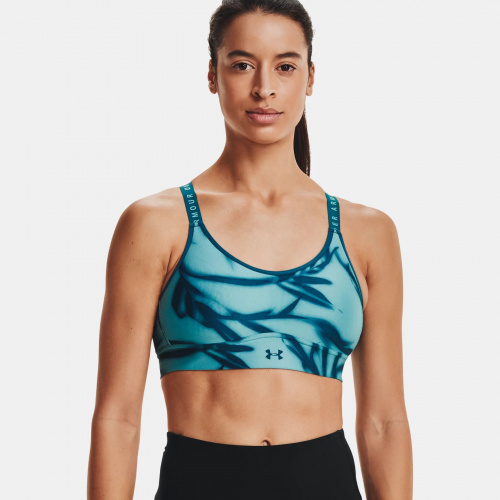 Clothing - Under Armour UA Infinity Mid Printed Sports Bra 1157 | Fitness 