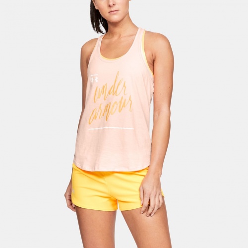 Clothing - Under Armour UA Graphic Script Crossback Tank Top 0343 | Fitness 